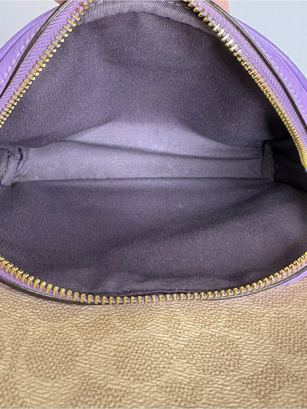 Coach Court Backpack CZ176 Signature Canvas Lavender Leather Bookbag